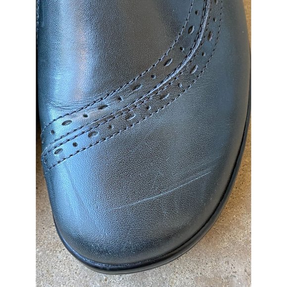 CLARKS WORK SHOE - Women - 7.5 - Black Leather - Loafers - Slip Resistant - Picture 14 of 14